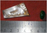 ein Stück Silberblech, 0,05cm stark, 4,5cm  lang