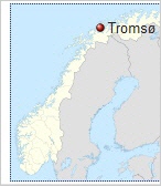 Landkarte, Tromso, Nord-Norwegen