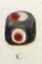 Glasperlen, Wikinger, Datierung, schwarz mit rot-weißem Punkt